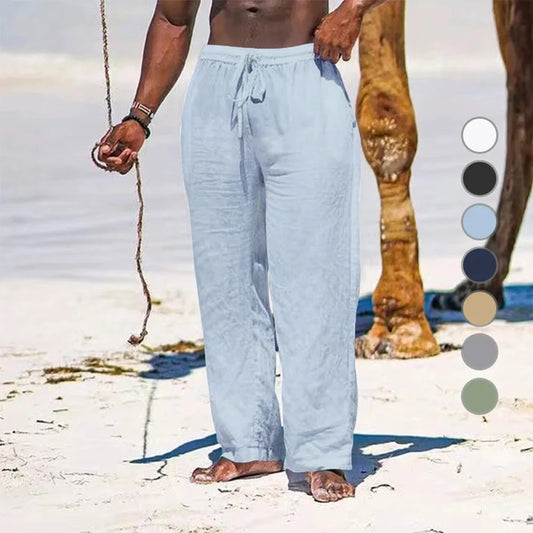 SummerStyle - Pantalon en lin (coupe large)